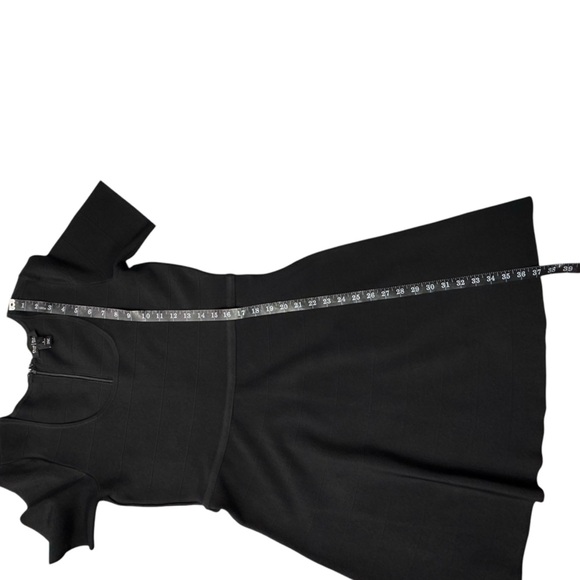 White House Black Market Black Dress with Short Sleeves Size L NWOT - Picture 4 of 8